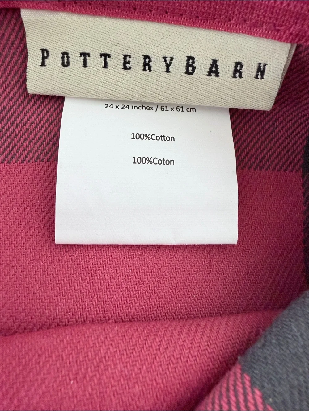 Pottery Barn Red and Black Buffalo Plaid Pillow Shams Set of 2